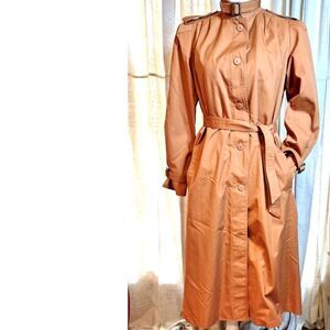 Vintage Neiman Marcus Ladies Trench Coat Coatworks Judy Scates for Jerold SZ 7/8